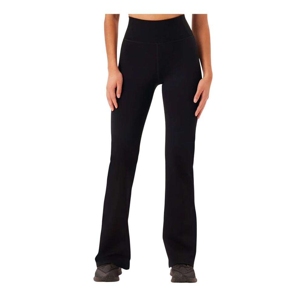 Girlfriend Collective Compressive High Rise Flare Black Athleisure Pant Leggings
